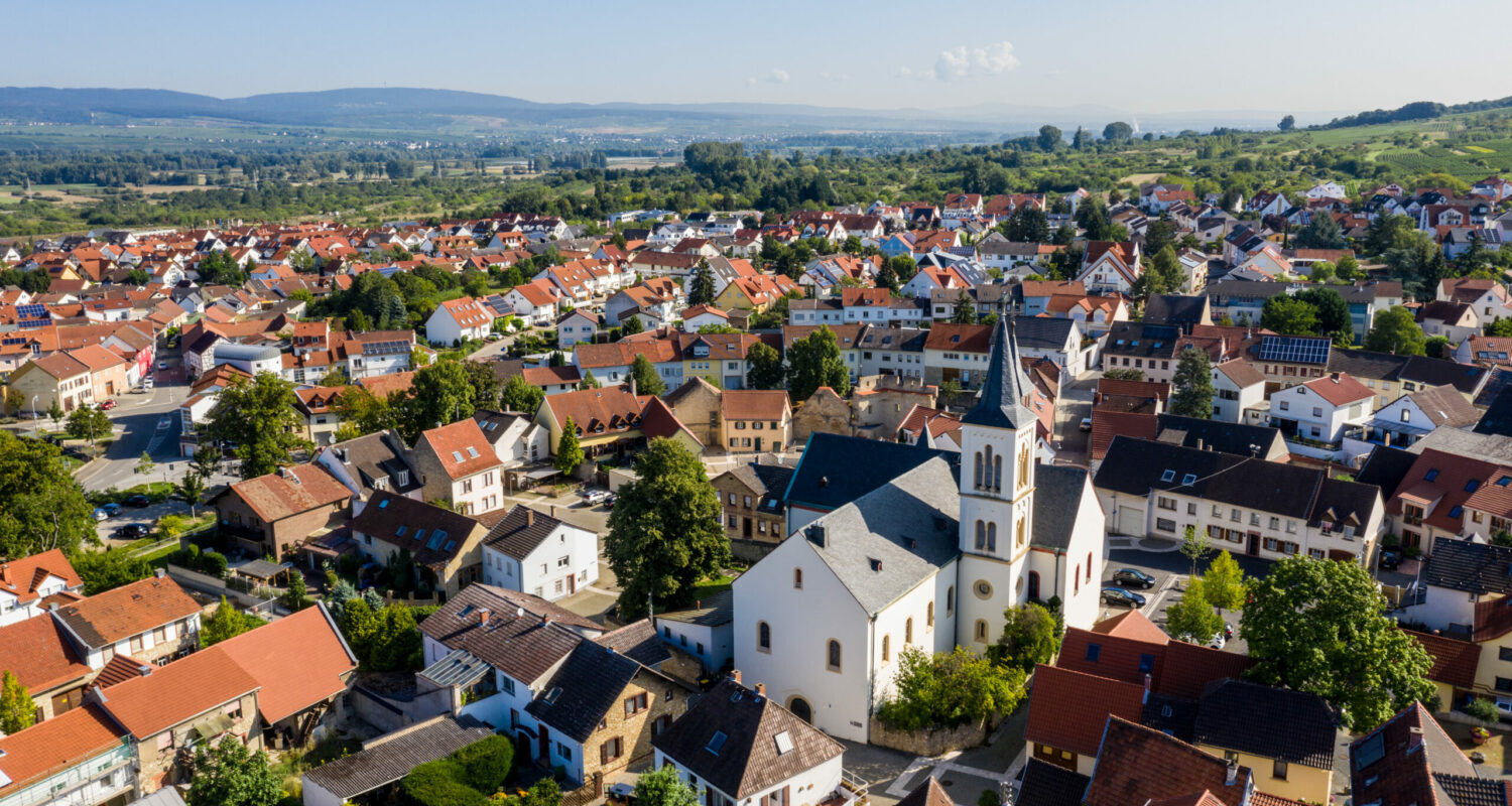 Blick auf die Ingelheimer Kaiserpfalz Ingelheimer Kaiserpfalz