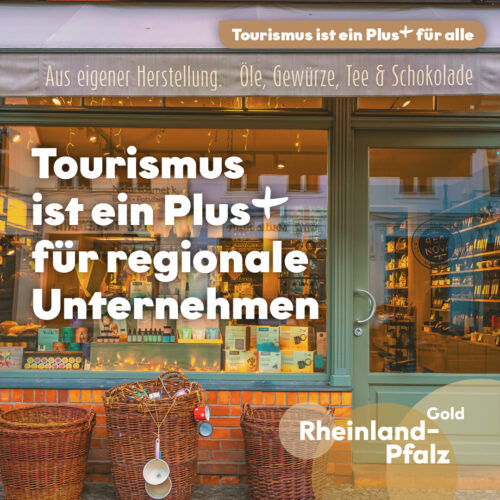 Plus für regionale Unternehmen_Instagram Kampagnenmotiv zum Thema Tourismus ist ein Plus für regionale Unternehmen: Das Bild zeigt einen kleinen Lebensmittelladen.