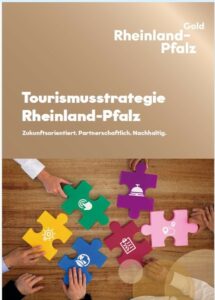 Titelgrafik der Broschüre zur Tourismusstrategie Rheinland-Pfalz ab 2026