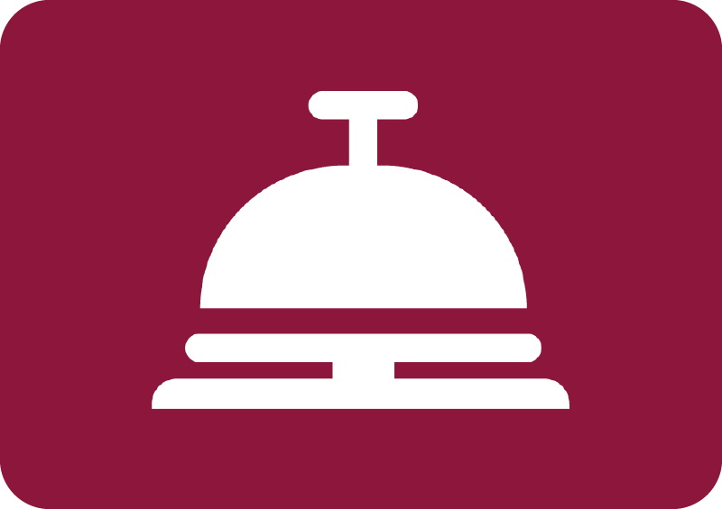 Icon zu weiterführenden Informationen des Handlungsfelds Gastgewerbe